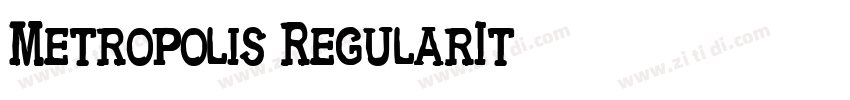 Metropolis RegularIt字体转换